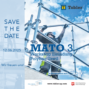 Polybau Uzwil – Workshop Einladung Tobler AG