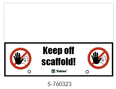 Auxiliary sign for safety sign Tobler AG